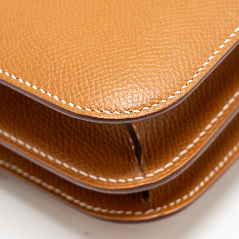 Hermes mini constance epsom gold RGHW stamp K