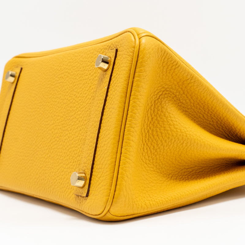 Hermes Birkin 25 Togo 9D Jaune Amber GHW Stamp Z