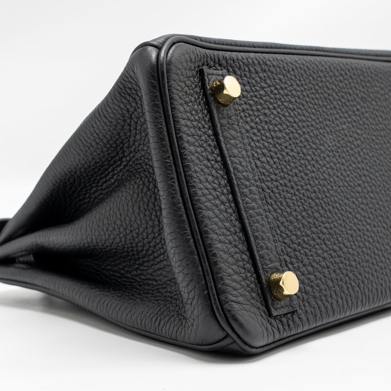 Hermes Birkin 25 Togo Black GHW Stamp Z