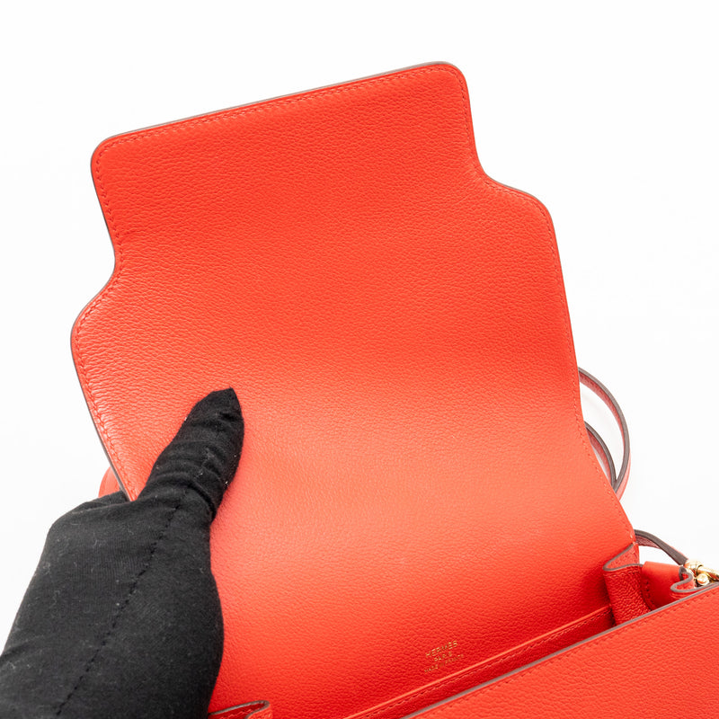 Hermes Mini Roulis Evercolor S3 Rouge De Coeur LGHW Stamp D