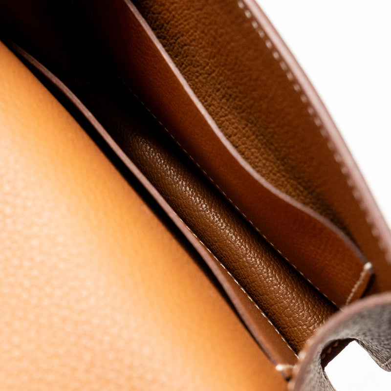 Hermes Roulis Slim Evercolor Gold GHW Stamp Z