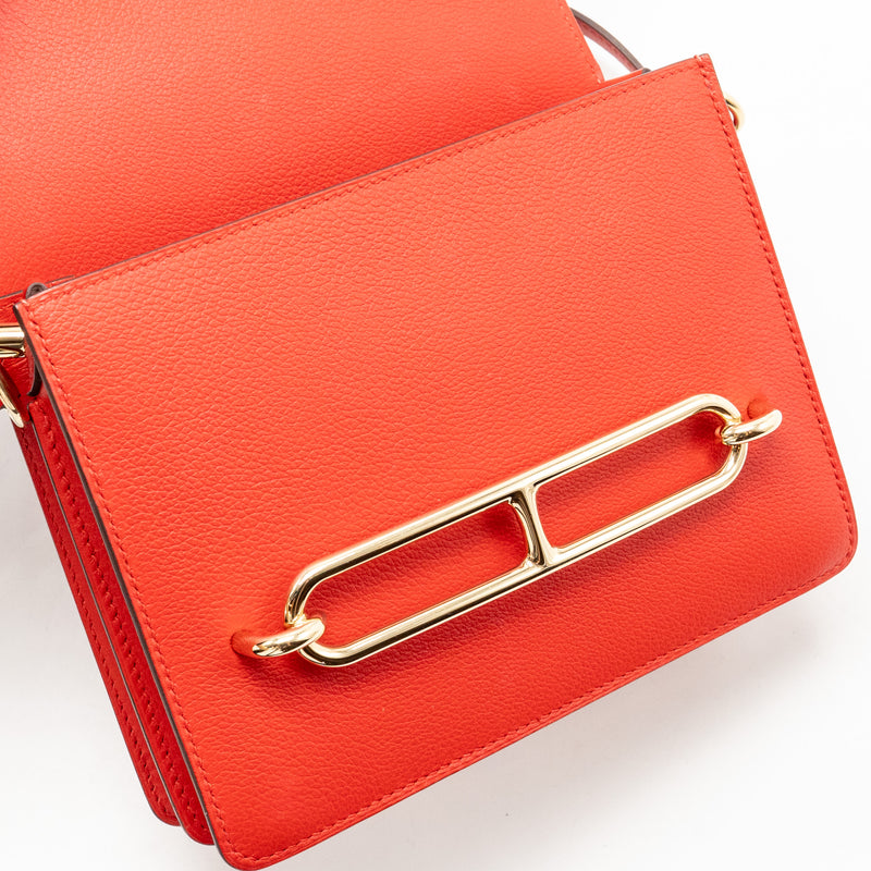 Hermes Mini Roulis Evercolor S3 Rouge De Coeur LGHW Stamp D
