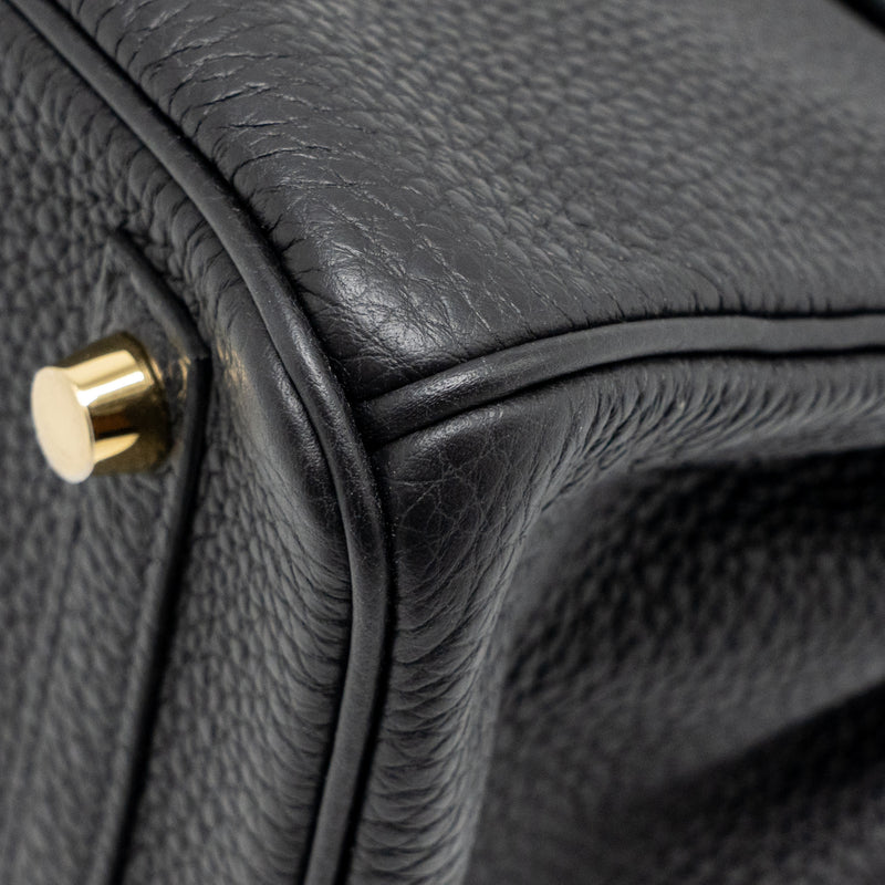 Hermes Birkin 25 Togo Black GHW Stamp Z