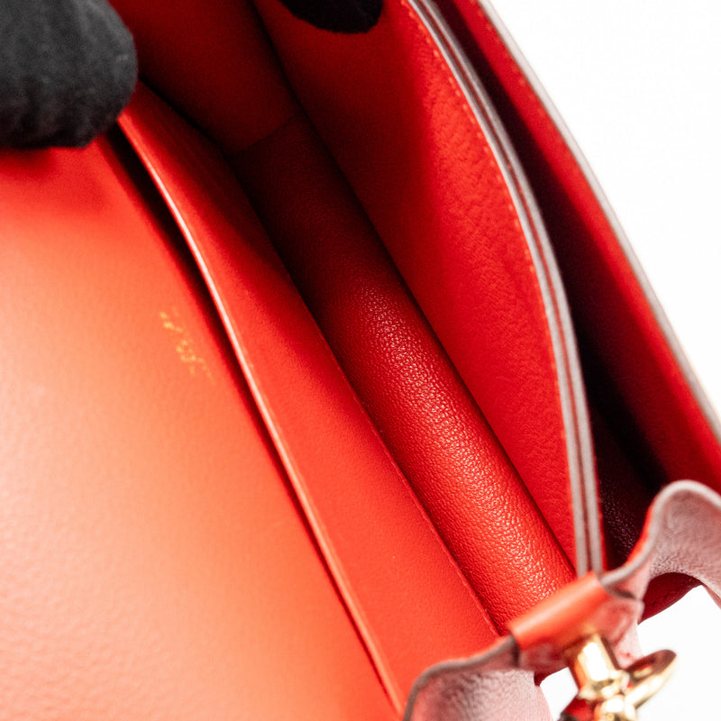Hermes Mini Roulis Evercolor S3 Rouge De Coeur LGHW Stamp D