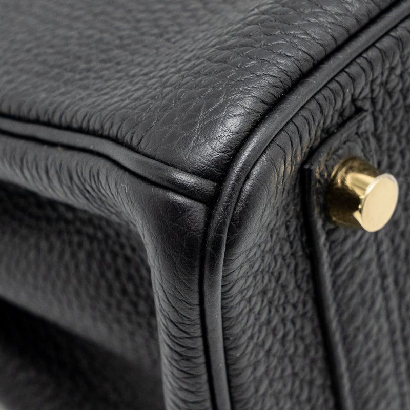 Hermes Birkin 25 Togo Black GHW Stamp Z