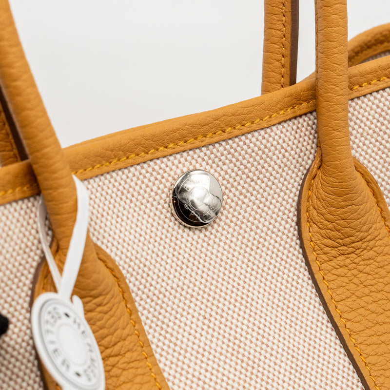 Hermes Neo Garden Party 23 Canvas/Negonda Beige/Naturel Sable SHW Stamp K