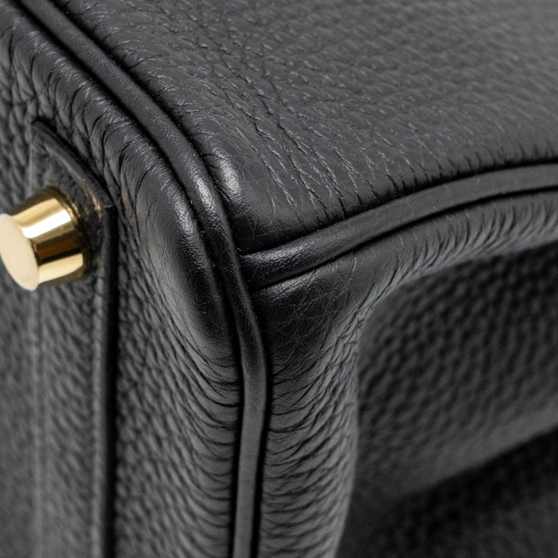 Hermes Birkin 25 Togo Black GHW Stamp Z