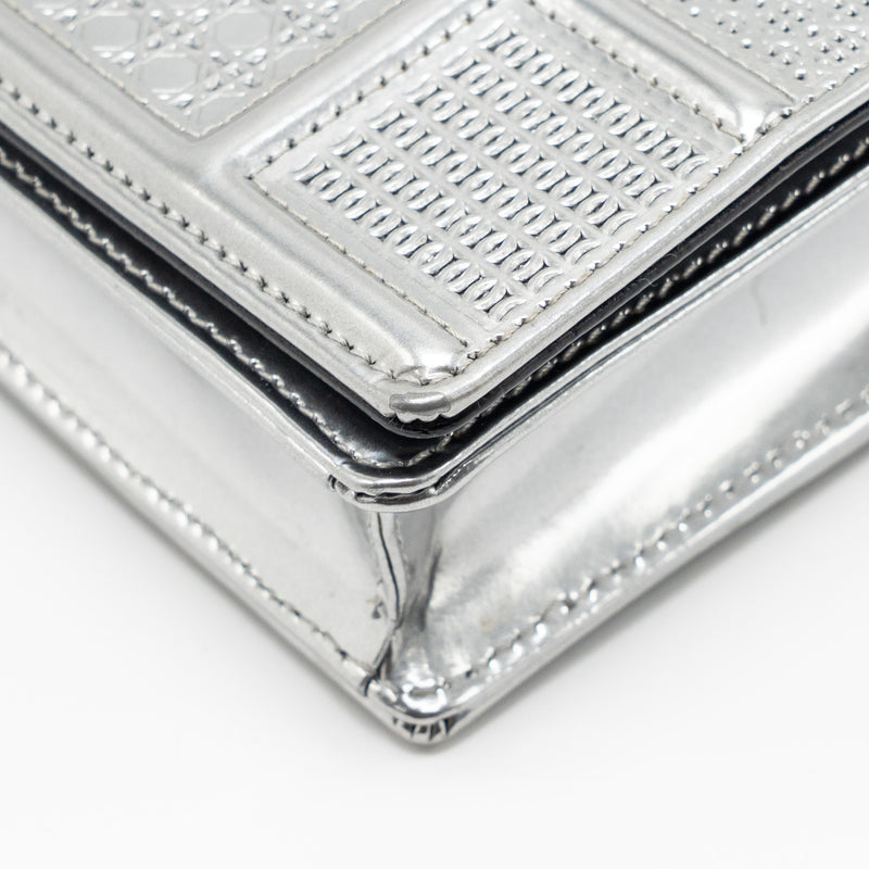 Dior Diorama Wallet On Chain Calfskin Silver SHW