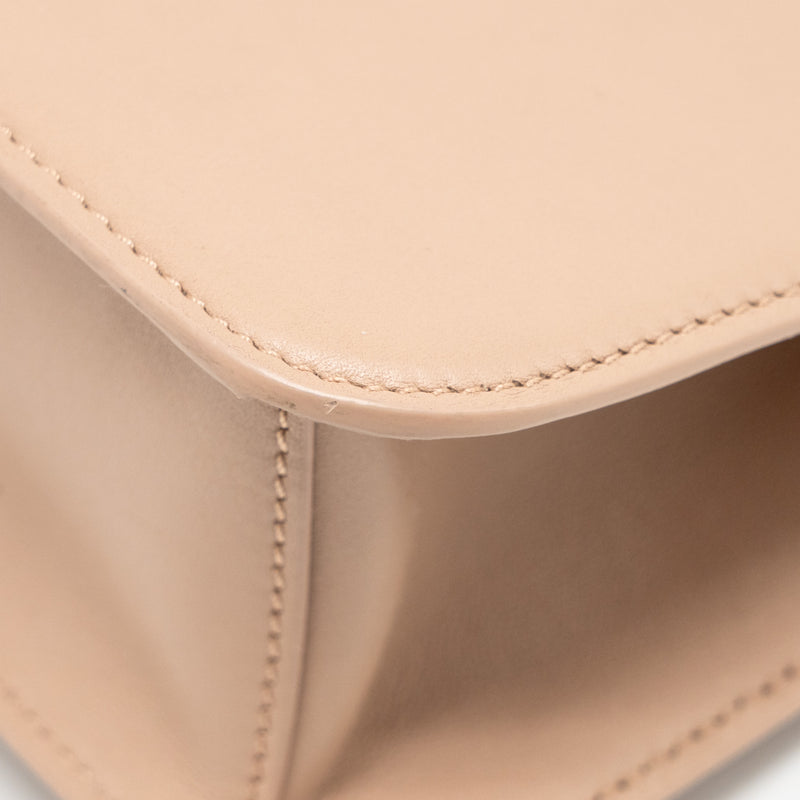 Valentino Garavani Vlogo Signature Shoulder Bag Calfskin Light Pink LGHW