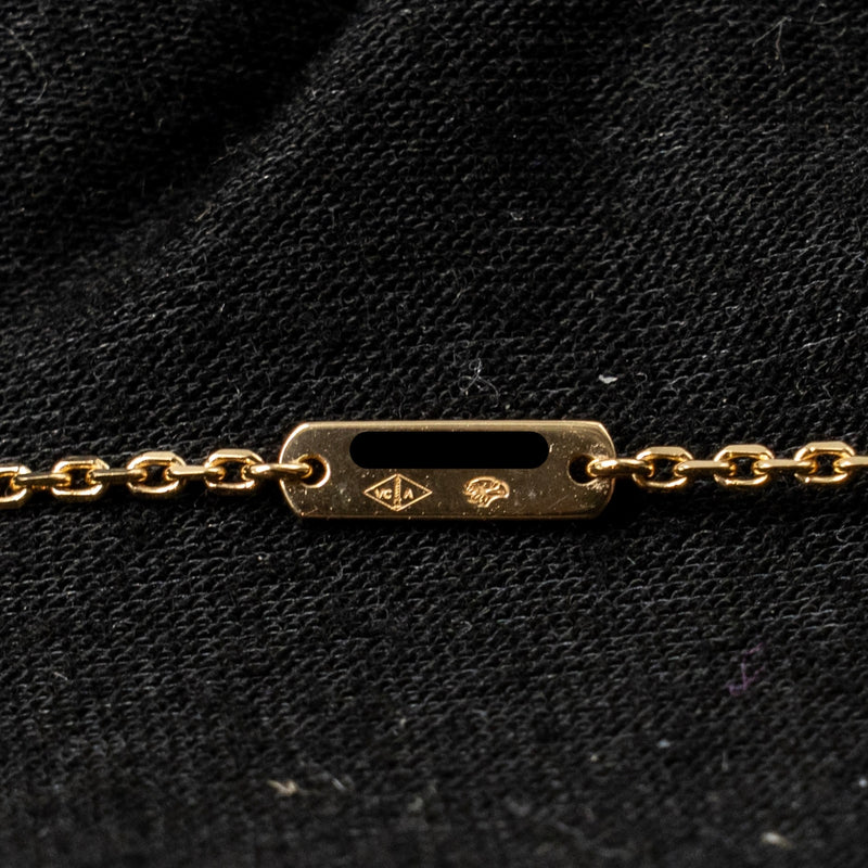 Van Cleef & Alhambra Vintage Alhambra Pendant 18K Yellow Gold Onyx