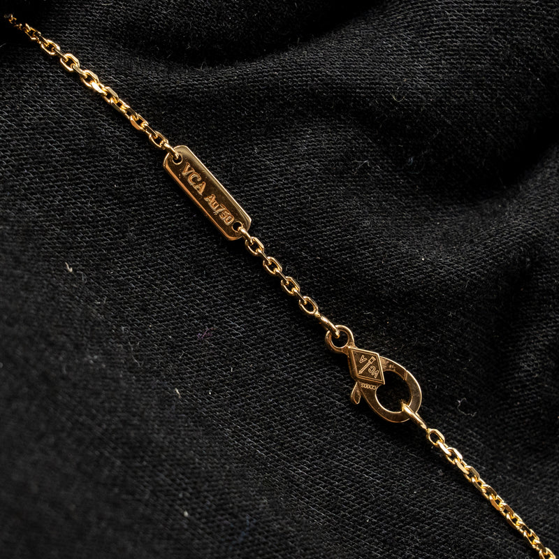 Van Cleef & Alhambra Vintage Alhambra Pendant 18K Yellow Gold Onyx