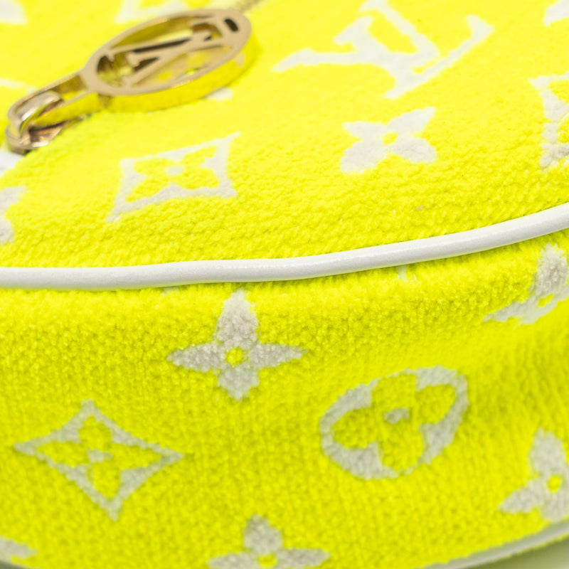 Louis Vuitton Loop PM Half-Moon Baguette Jacquard Monogram Yellow/White GHW