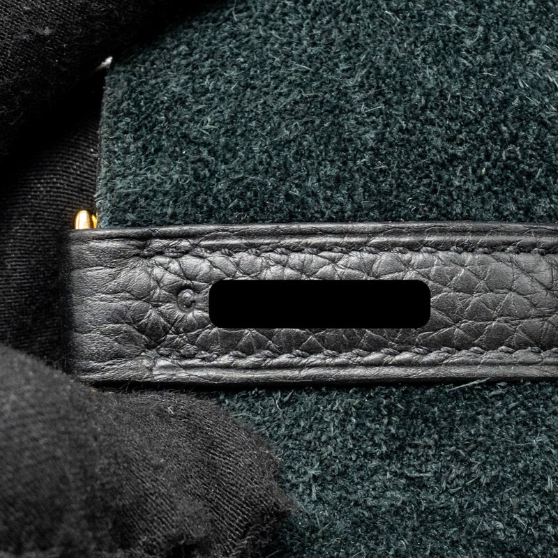HERMES Picotin 18 Lock Bag Clemence Black GHW Stamp C