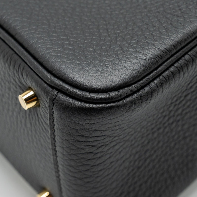 Hermes Mini  Lindy II Clemence Black GHW Stamp W