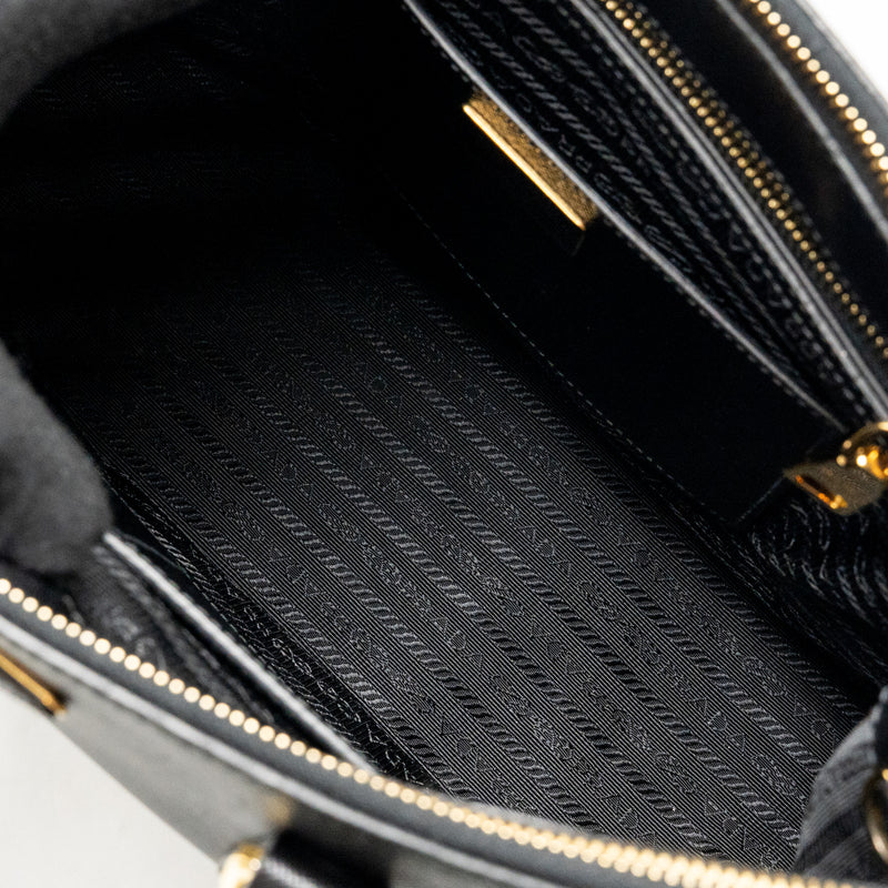 Prada Large Saffiano Tote Bag Leather Black GHW