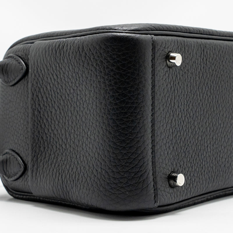 Hermes Mini Lindy II Clemence Black SHW Stamp K