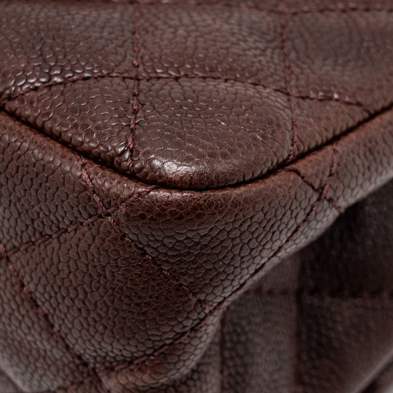Chanel Small 2.55 Reissue Double Flap Bag Shiny Grained Calfskin Burgundy SHW