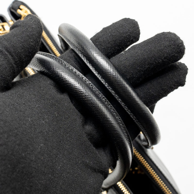 Prada Large Saffiano Tote Bag Leather Black GHW