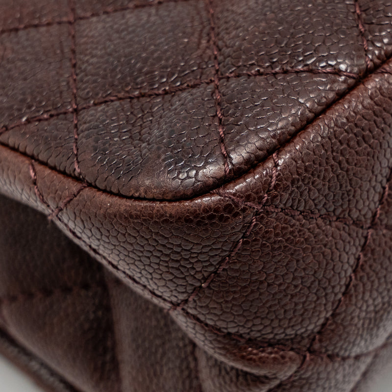 Chanel Small 2.55 Reissue Double Flap Bag Shiny Grained Calfskin Burgundy SHW