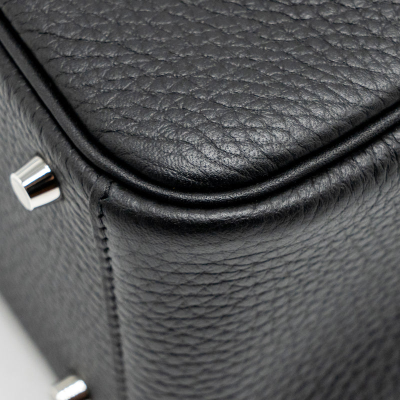 Hermes Mini Lindy II Clemence Black SHW Stamp K