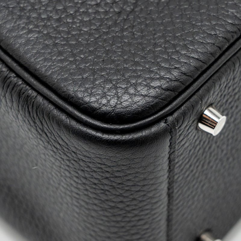 Hermes Mini Lindy II Clemence Black SHW Stamp K