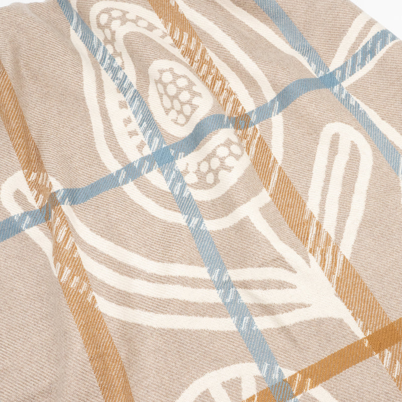 Hermes Littoral Blanket Beige/Bleu/Marron