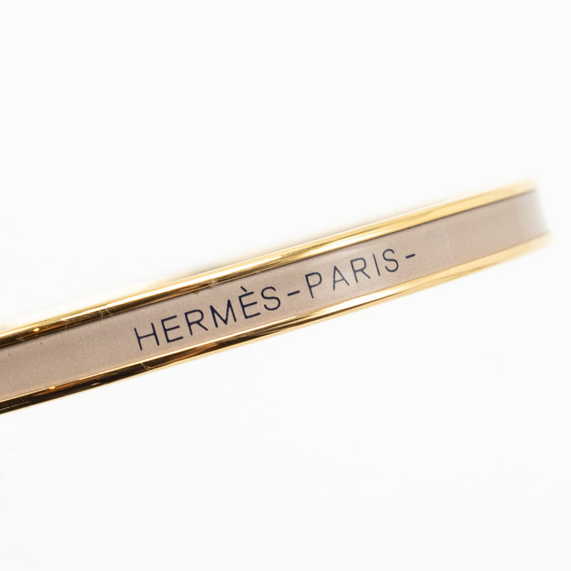 Hermes Size 60 Uni Bangle Marron Glace GHW