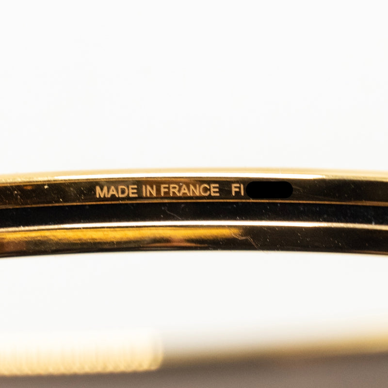 Hermes Size 60 Uni Bangle Marron Glace GHW