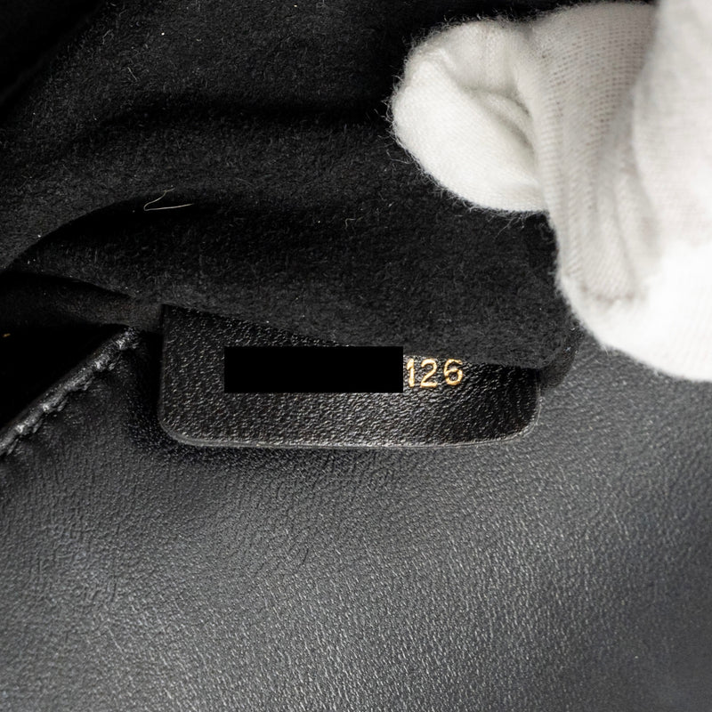 Dior Medium Studded Diorama Lambskin Black GHW