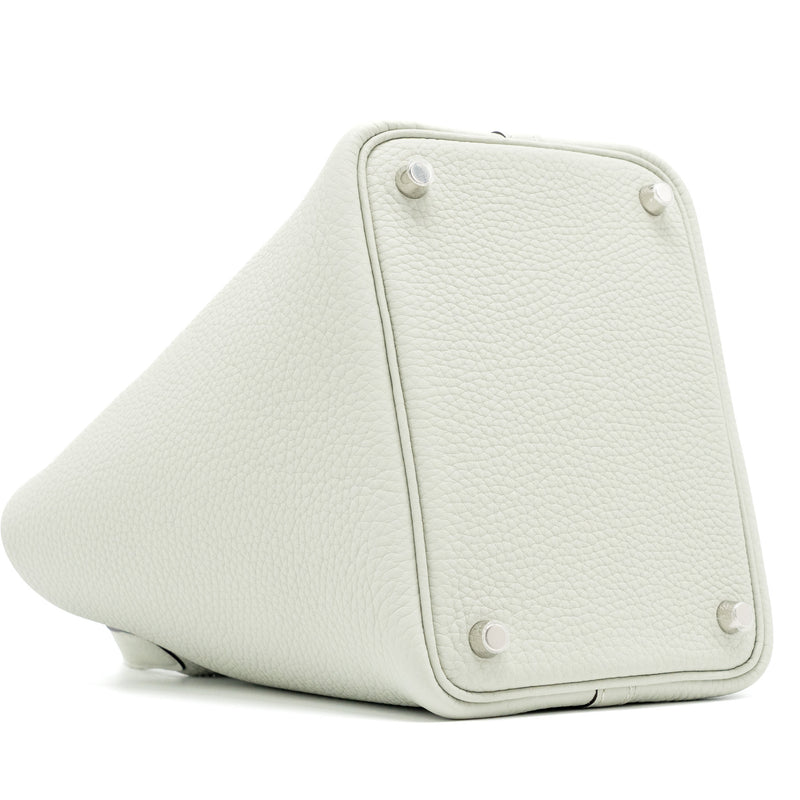 Hermes picotin 18 lock bag clemence Gris neve SHW stamp B
