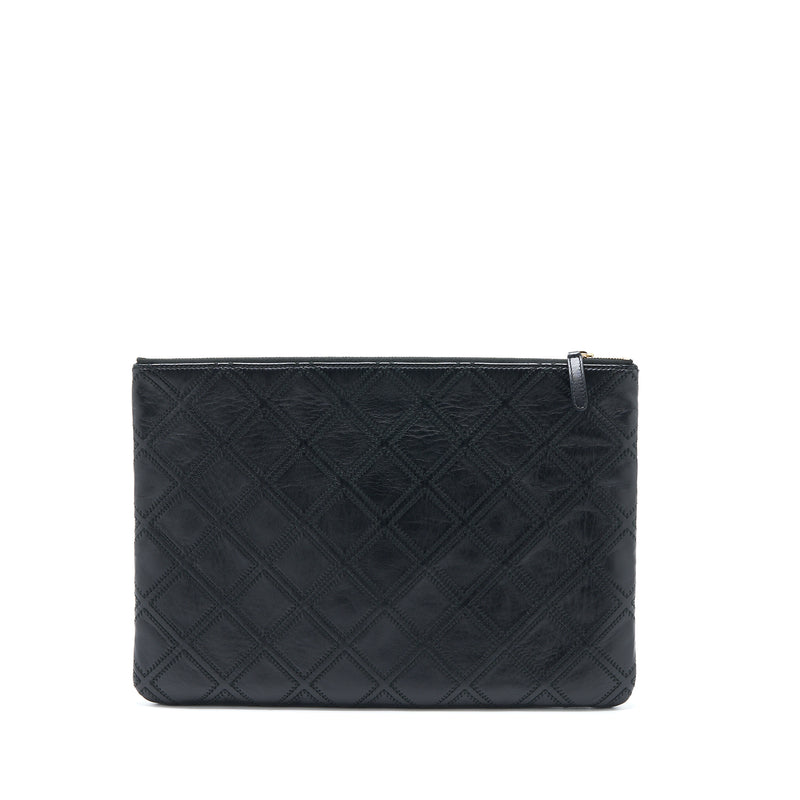 Chanel Quilted Pouch with Tassel Black LGHW