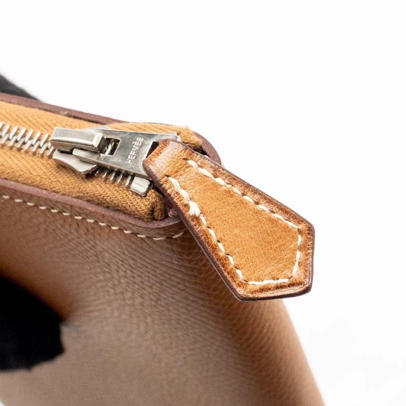 Hermes Silk’in Long wallet epsom gold SHW stamp D