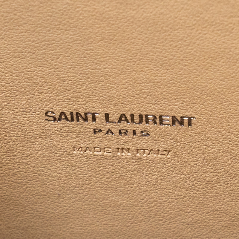Saint Laurent Sac de Jour tote croc embossed calfskin beige SHW