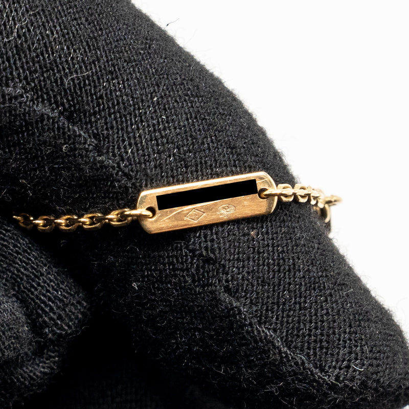 Van cleef and Arpels Vintagel Alhambra pendant 18k yellow gold diamonds