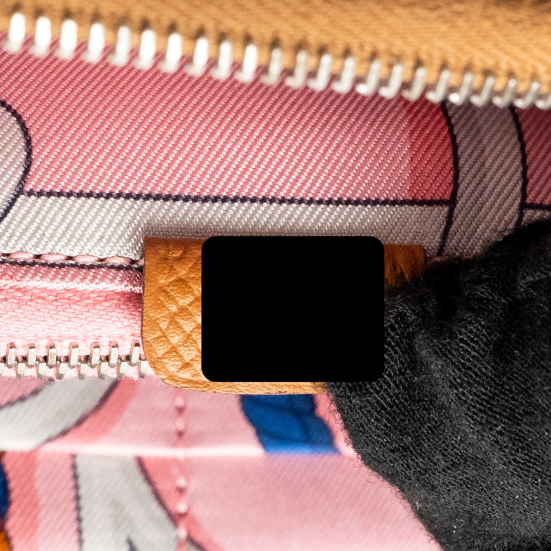 Hermes Silk’in Long wallet epsom gold SHW stamp D