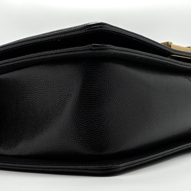 Chanel Medium Classic Boy Bag Caviar Black GHW