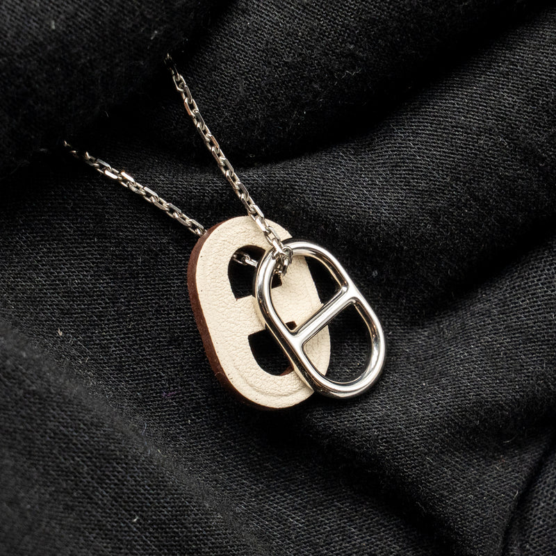Hermes O’Maillon Pendant Swift White SHW