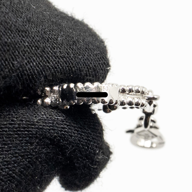 Van Cleef & Arpels Vintage Alhambra Bracelet, 5 Motifs, White Gold/Diamonds/Onyx