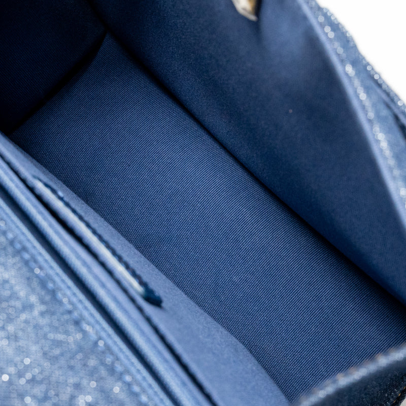 Chanel 23S Flap Backpack Denim Blue GHW (Microchip)