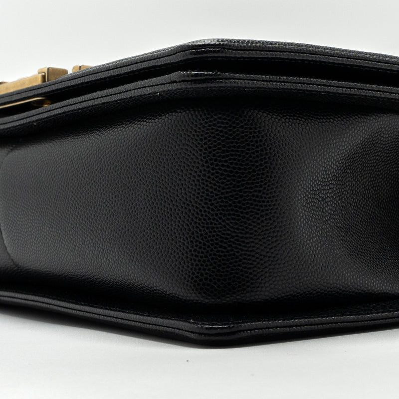 Chanel Medium Classic Boy Bag Caviar Black GHW