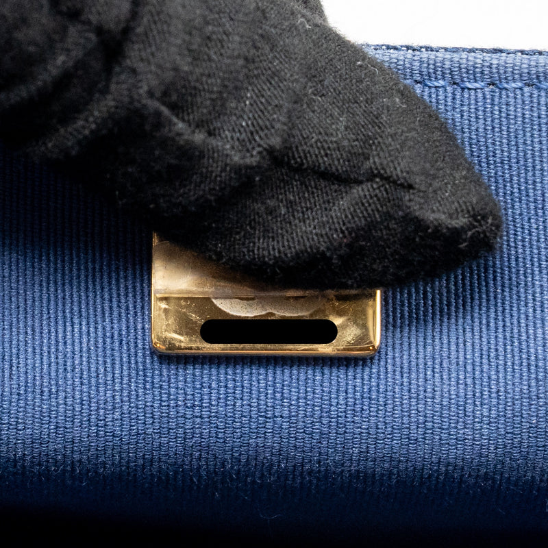 Chanel 23S Flap Backpack Denim Blue GHW (Microchip)