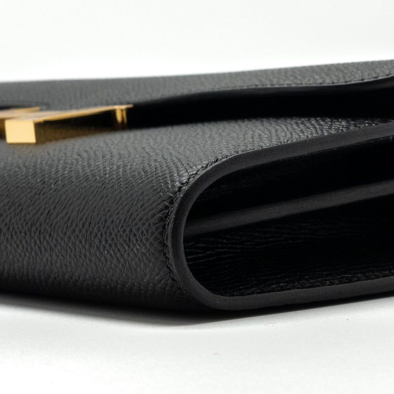 Hermes Constance To Go Epsom Black GHW Stamp B