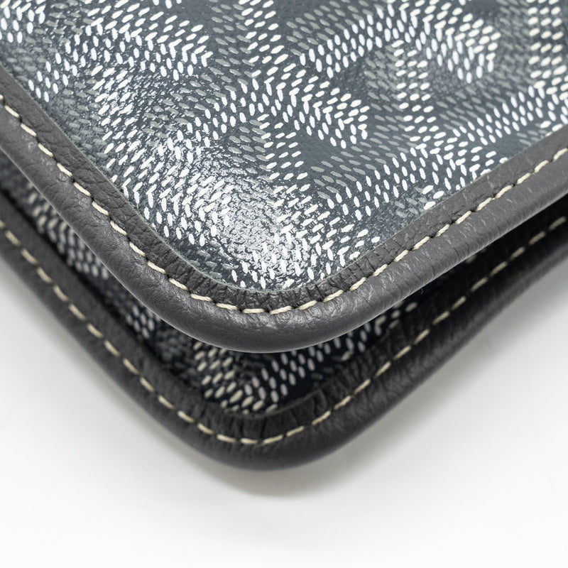 Goyard Portefeuille pochette plumet Goyardine Canvas / Leather Grey SHW