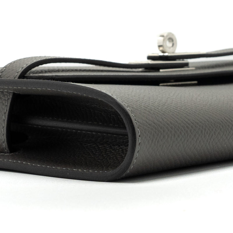 Hermes Kelly To Go Epsom Gris Meyer SHW Stamp U