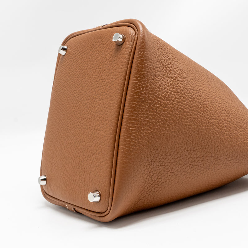 Hermes Picotin 18 Lock Bag Clemence Gold SHW Stamp U