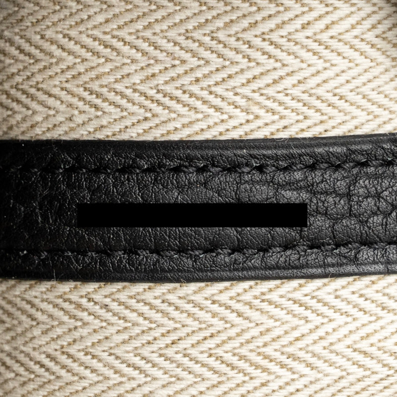 Hermes Garden Party 23 Negonda Black SHW Stamp W