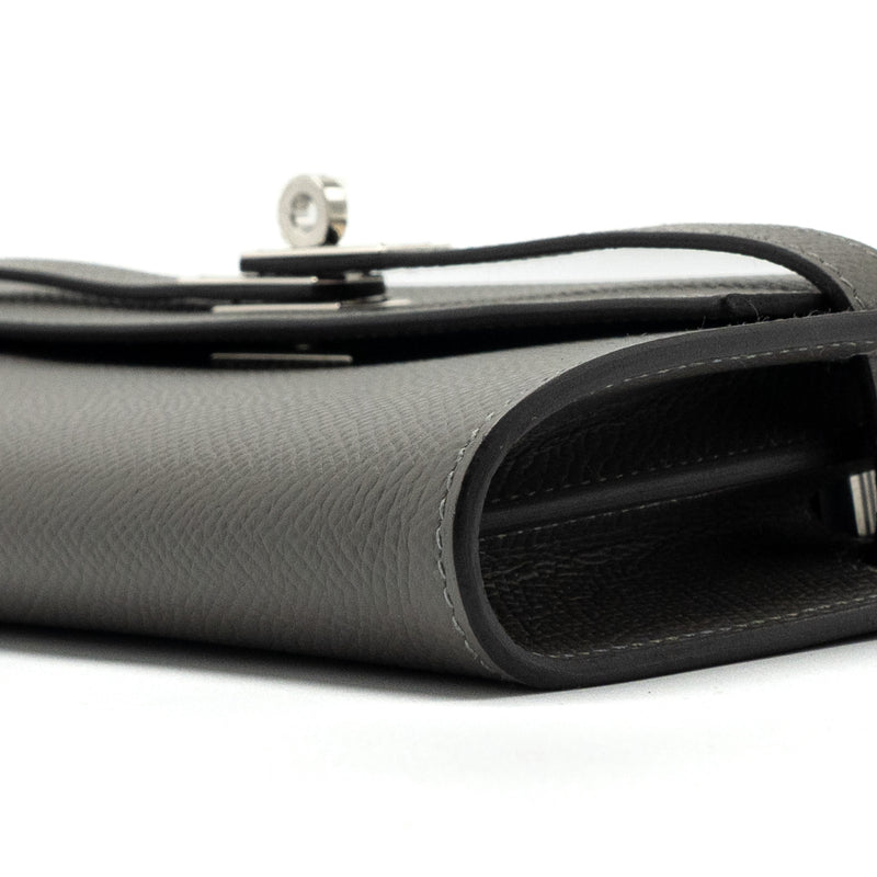 Hermes Kelly To Go Epsom Gris Meyer SHW Stamp U