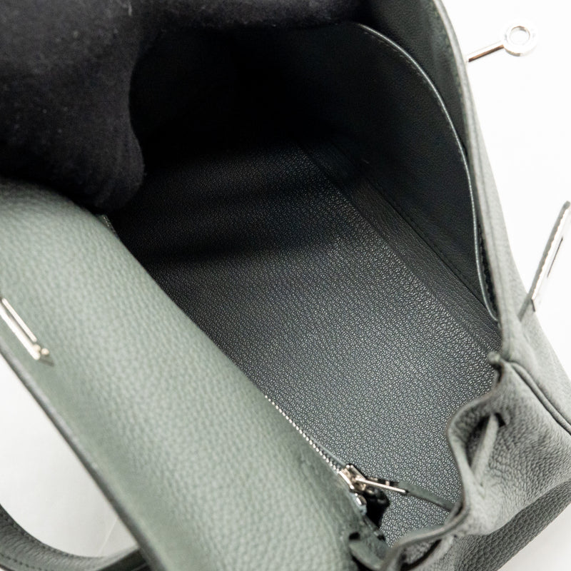 Hermes Kelly 25 Togo Vert Amande SHW Stamp U