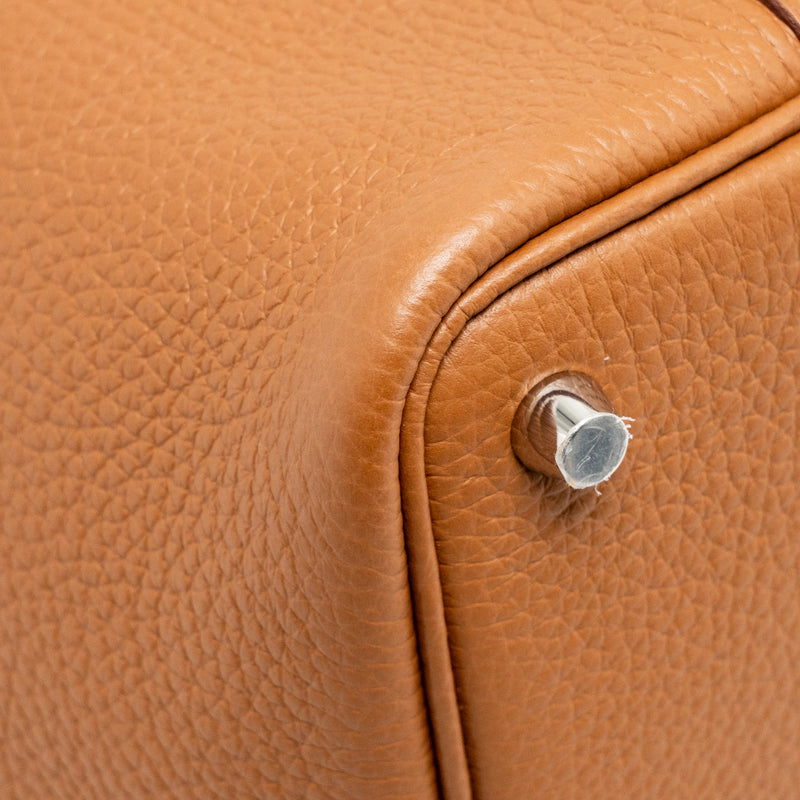 Hermes Picotin 18 Lock Bag Clemence Gold SHW Stamp U