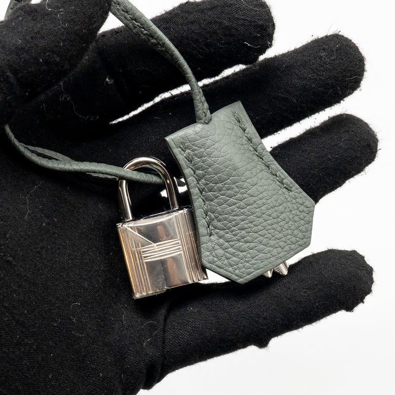 Hermes Kelly 25 Togo Vert Amande SHW Stamp U